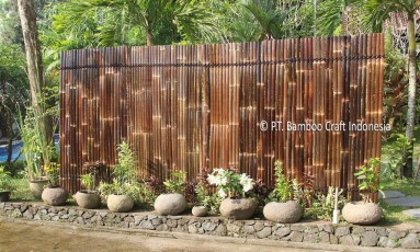 Yogyakarta Black Bamboo Fence