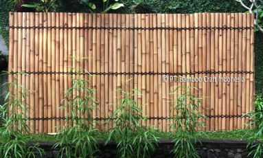 Bamboo Fence in Garden